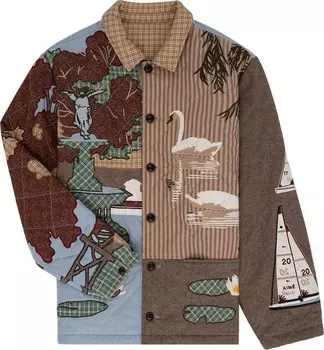 Куртка Aim Leon Dore Reversible Uptown Patchwork 'Multicolor', разноцветный