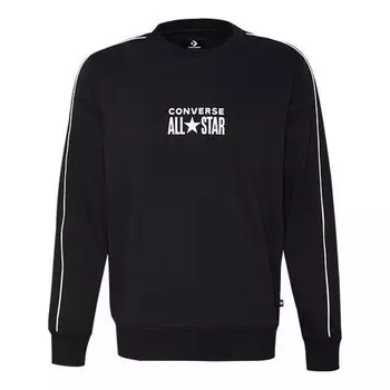 Куртка all star track crew fleece sweatshirt 'black' Converse, черный