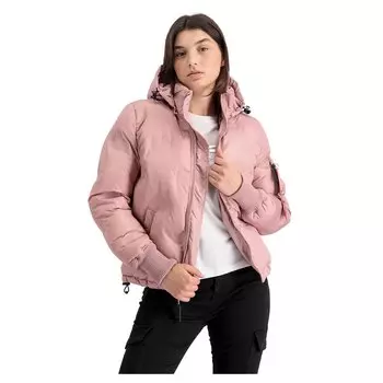 Куртка Alpha Industries Logo Puffer, розовый
