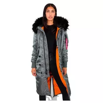Куртка Alpha Industries Long Fishtail, зеленый