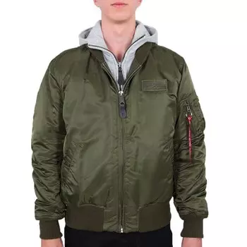 Куртка Alpha Industries MA-1 D-Tec, зеленый