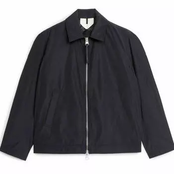Куртка ARKET Nylon Harrington, темно-синий