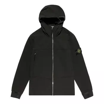 Куртка badge logo shell jacket 'black' Stone Island, черный