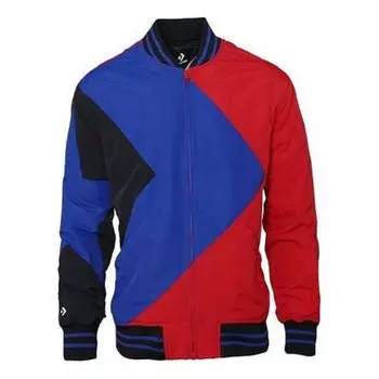 Куртка baseball jacket 'blue red black' Converse, синий
