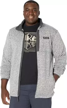 Куртка Big & Tall Sweater Weather Full Zip Columbia, цвет City Grey Heather