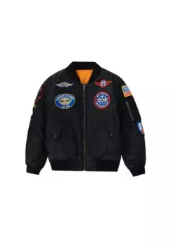 Куртка-бомбер Alpha Industries " Alpha Industries Kids - Куртки-бомберы MA-1 Patch Kids", черный
