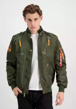 Куртка-бомбер Alpha Industries " Alpha Industries Мужчины - Куртки-бомберы Falcon II", зеленый