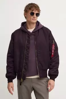 Куртка-бомбер Alpha Industries, фиолетовый
