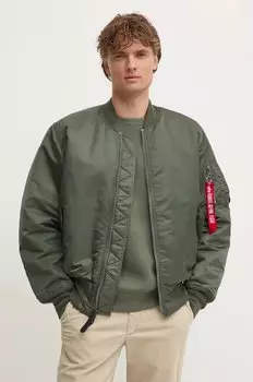Куртка-бомбер Alpha Industries, зеленый
