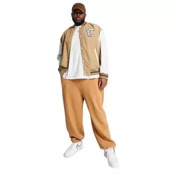 Куртка-бомбер Asos Design Oversized Lightweight Varsity, бежевый