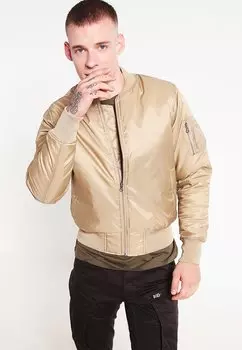 Куртка-бомбер BASIC Urban Classics, бежевый