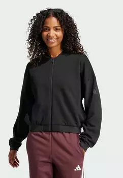 Куртка-бомбер ESSENTIALS CONTEMPORARY LOGO adidas Sportswear, черный