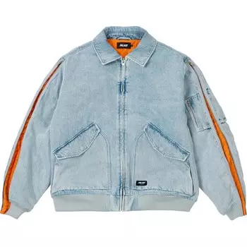 Куртка-бомбер MA-1 на молнии Palace, цвет Denim Blue