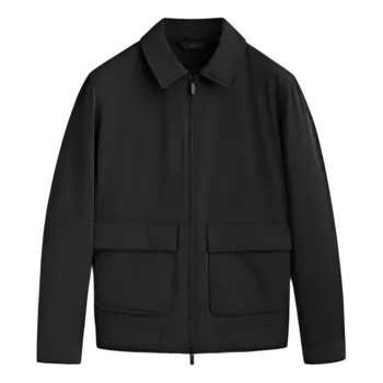Куртка-бомбер Massimo Dutti Bi-Stretch, черный