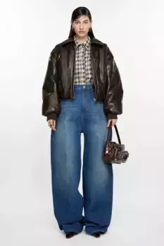 Куртка-бомбер с покрытием Acne Studios, Dark brown