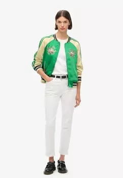 Куртка-бомбер SUKAJAN EMBROIDERED Superdry, зеленый