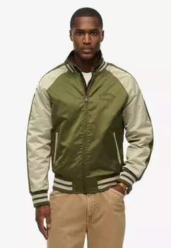 Куртка-бомбер Superdry, зеленый