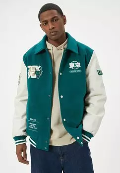Куртка-бомбер VARSITY Koton, зеленый