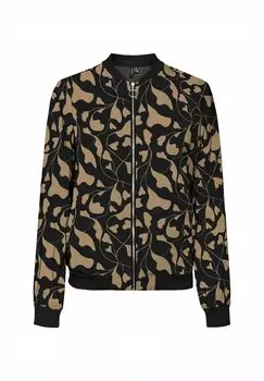 Куртка-бомбер VMCCOCO LS GA AOP CUR Vero Moda Curve, черный