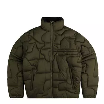 Куртка boring village puffer jacket By Parra, зеленый