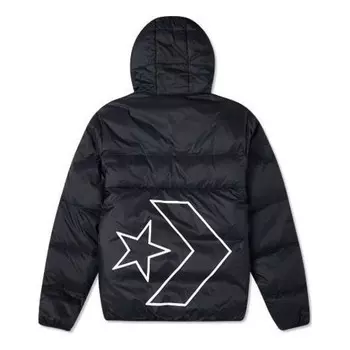Куртка classic casual warm hooded down jacket 'black' Converse, черный
