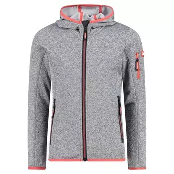 Куртка CMP 30H5905 Hooded Fleece, серый