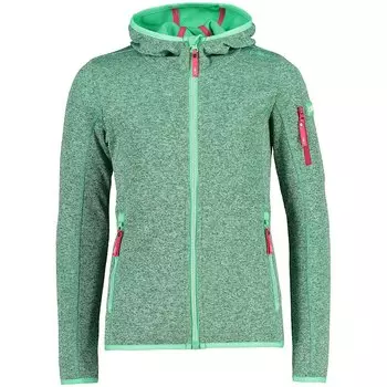 Куртка CMP 30H5905 Hooded Fleece, зеленый