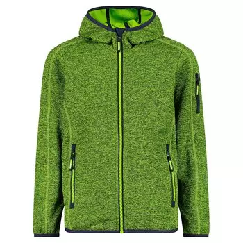 Куртка CMP 30H5914 Hooded Fleece, зеленый