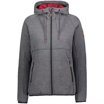 Куртка CMP 30M1776 Hooded Fleece, серый