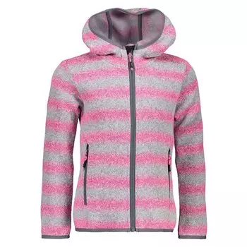 Куртка CMP 39H0955 Hooded Fleece, серый