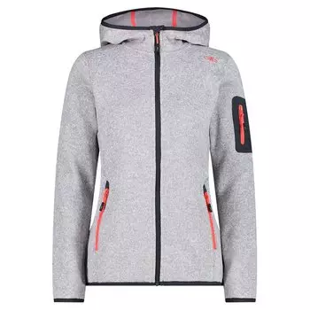 Куртка CMP 3H19826 Hooded Fleece, серый