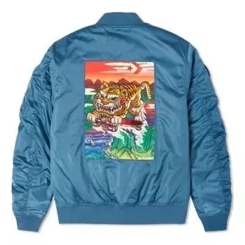 Куртка cny tiger bomber jacket 'blue multi' Converse, синий