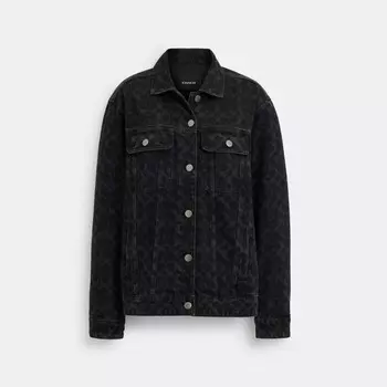 Куртка COACH Signature Denim, черный