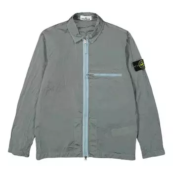 Куртка compass patch zip up jacket 'sky blue' Stone Island, голубой