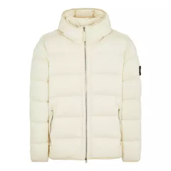 Куртка compass patch zip-up puffer jacket 'beige' Stone Island, бежевый