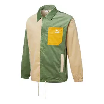 Куртка cord coach jacket green Puma, зеленый
