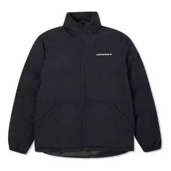 Куртка core puffer textile jacket 'black' Converse, черный