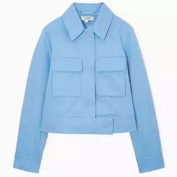 Куртка COS Cropped Utility, светло-синий