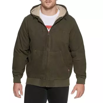 Куртка дальнобойщика Big & Tall Levi's на подкладке из шерпы, цвет Olive