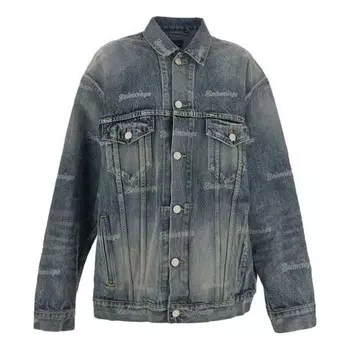 Куртка denim jacket 'blue' Balenciaga, синий