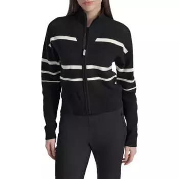 Куртка DKNY Open Stitch Stripe Logo, черный