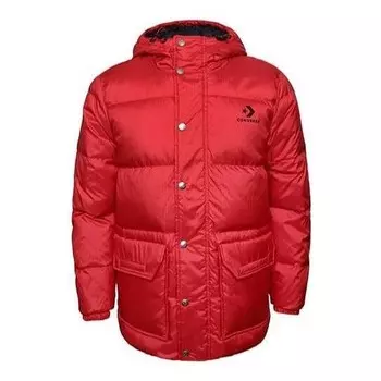 Куртка down fill puffer jacket 'red' Converse, красный