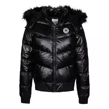 Куртка down jacket 'black' Converse, черный