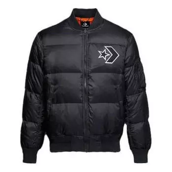 Куртка down jacket 'black white' Converse, черный