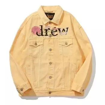 Куртка Drew House Floral Trucker Jacket 'Washed Tangerine', желтый