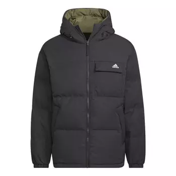 Куртка двусторонний пуховик Adidas, черный
