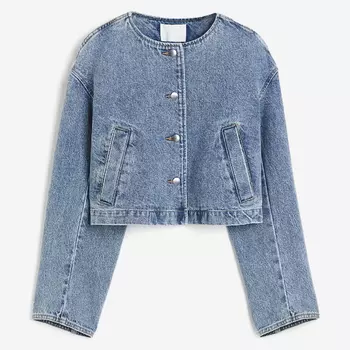 Куртка джинсовая H&M Cropped, синий