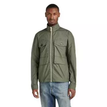 Куртка G-Star Long Pocket Track overshirt, зеленый