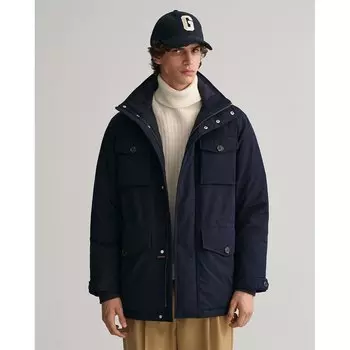 Куртка Gant Padded Flannel Field, синий