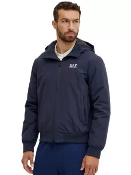 Куртка giacca con cappuccio Ea7, синий